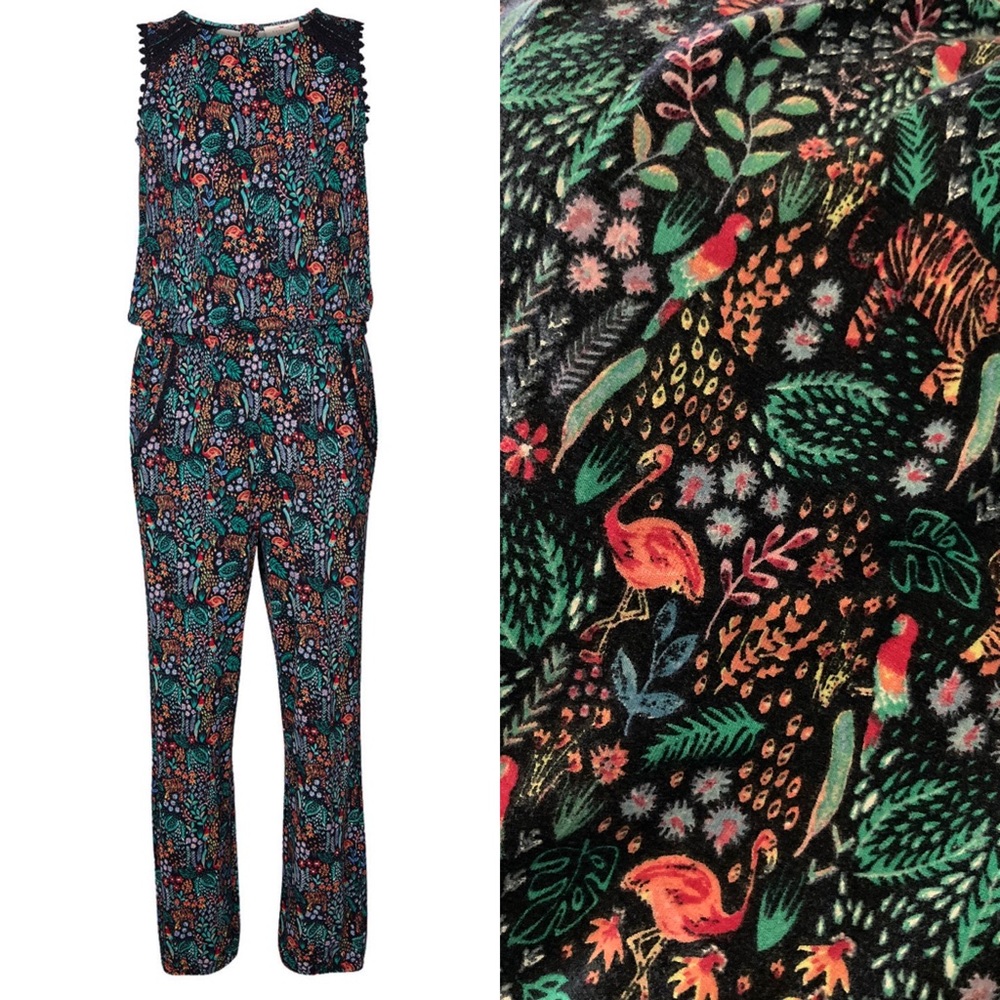 Jungle Animal Print Jumper with pockets